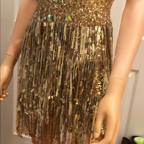 Gold prom dress - Picture 5 of 6